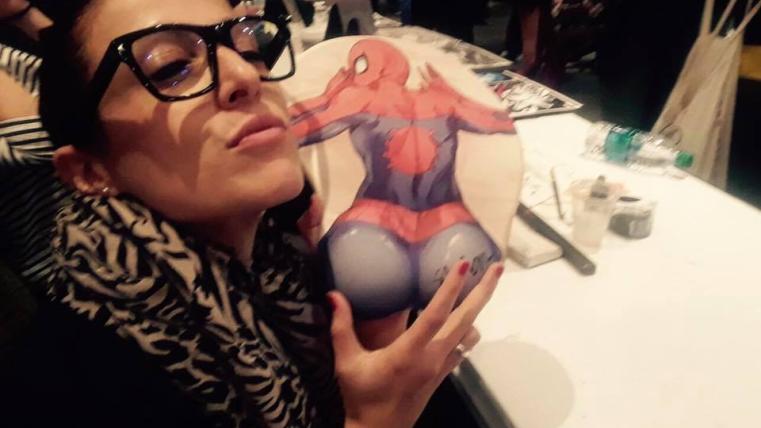 Sara Pichelli e spiderman